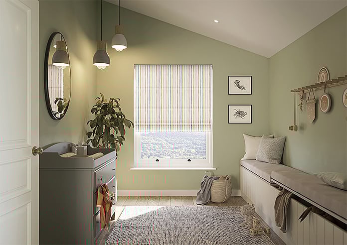 Vintage Stripe, Promenade - Motorised Roman Blind - Image 8